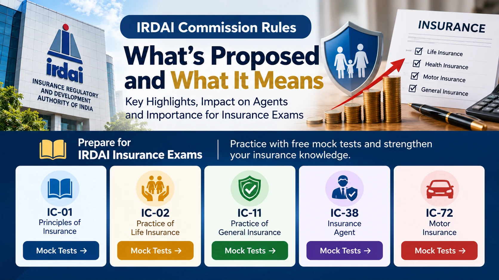 IRDAI Insurance Exam: How Commission Rules, Customer Protection and Insurance Knowledge Matter