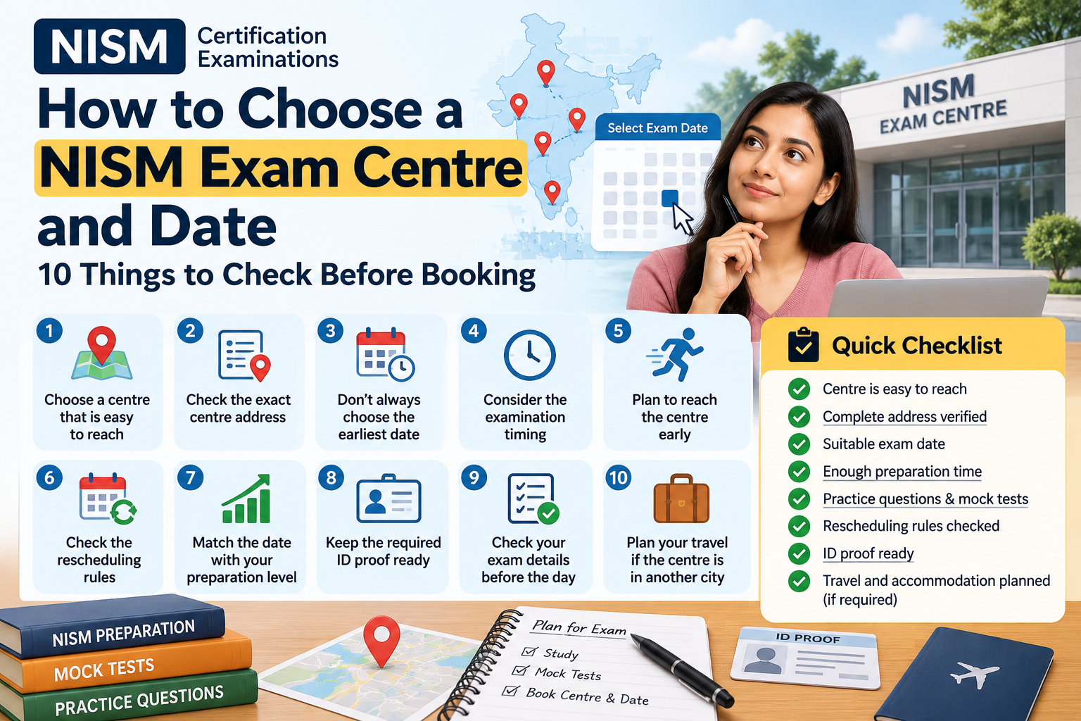 How to Choose a NISM Exam Centre and Date: 10 Points